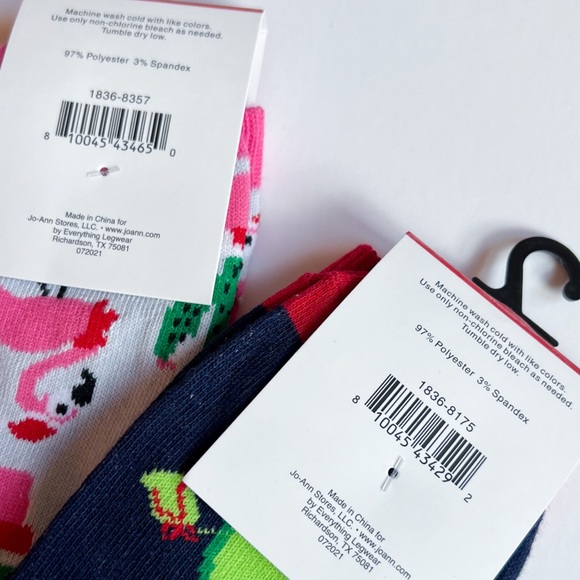 NWT 🌵 Two pairs of novelty holiday crew socks. - Picture 5 of 5